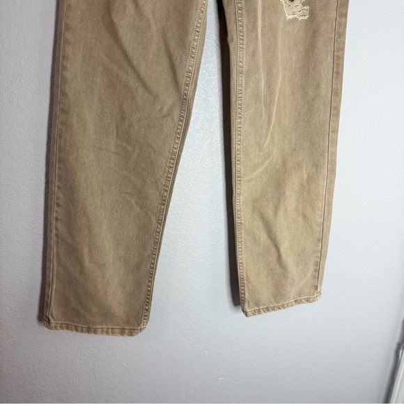 New Wild Fable High-Rise Straight Light Brown Wash Distressed Jeans Size 2 - Picture 4 of 17